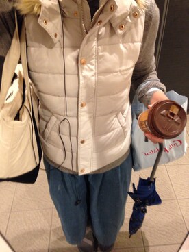 「H&M DIVIDED（エイチアンドエム　ディヴァイデッド）のアイテム（リング）」を使った、かのさん（レディース・167cm）の秋コーディネート