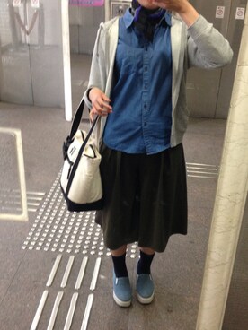 「H&M DIVIDED（エイチアンドエム　ディヴァイデッド）のアイテム（リング）」を使った、かのさん（レディース・167cm）の秋コーディネート