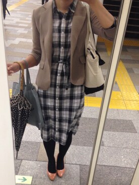 「H&M DIVIDED（エイチアンドエム　ディヴァイデッド）のアイテム（リング）」を使った、かのさん（レディース・167cm）の秋コーディネート