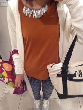 「H&M DIVIDED（エイチアンドエム　ディヴァイデッド）のアイテム（リング）」を使った、かのさん（レディース・167cm）の秋コーディネート