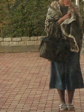 「H&M DIVIDED（エイチアンドエム　ディヴァイデッド）のアイテム（リング）」を使った、かのさん（レディース・167cm）の冬コーディネート