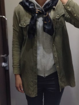 「H&M DIVIDED（エイチアンドエム　ディヴァイデッド）のアイテム（リング）」を使った、かのさん（レディース・167cm）の冬コーディネート