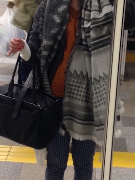 「H&M DIVIDED（エイチアンドエム　ディヴァイデッド）のアイテム（リング）」を使った、かのさん（レディース・167cm）の冬コーディネート