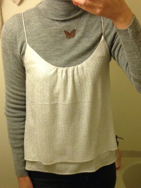 「H&M DIVIDED（エイチアンドエム　ディヴァイデッド）のアイテム（リング）」を使った、かのさん（レディース・167cm）の冬コーディネート