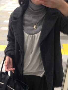 「H&M DIVIDED（エイチアンドエム　ディヴァイデッド）のアイテム（リング）」を使った、かのさん（レディース・167cm）の冬コーディネート