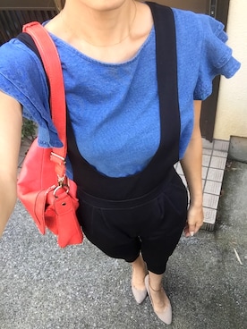 「one way（ワンウェイ）のアイテム（サロペット/オーバーオール）」を使った、masami.oさん（レディース・171cm）の夏コーディネート