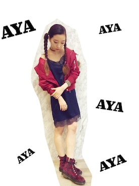 「ミリタリーアウター」｜「アイテム（ミリタリージャケット）」を使った、AMIAYAさん（レディース・155cm）の春コーディネート