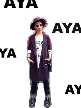 AMIAYAさん(レディース・160cm)の秋コーディネート