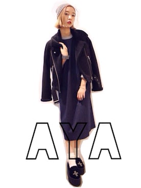 AMIAYAさん（レディース・160cm）の秋コーディネート