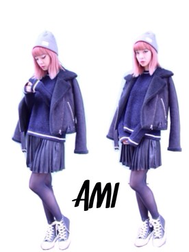 AMIAYAさん（レディース・160cm）の冬コーディネート