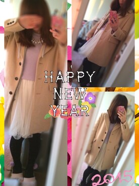 やかかさん（レディース・159cm）の冬コーディネート