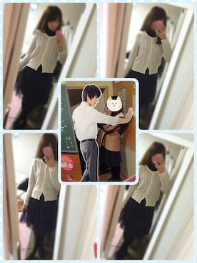 「アイテム（ポンチョ）」を使った、やかかさん（レディース・159cm・20代）の冬コーディネート