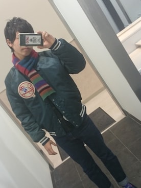 「SNOID（スノイド）のアイテム」を使った、コミオさん（メンズ・170cm）の冬コーディネート