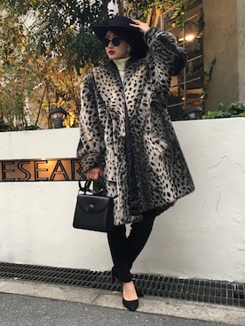 「chanel」｜「アイテム（ダウンジャケット/コート）」を使った、saori_5826さん（レディース・160cm）の冬コーディネート