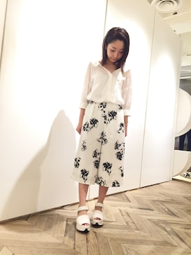 「おめかしコーデ」｜misa onishiさん（レディース・156cm）の春コーディネート