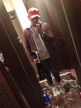 「WACK（ワック）のアイテム」を使った、Min Seok Kimさん（メンズ・181cm）の春コーディネート