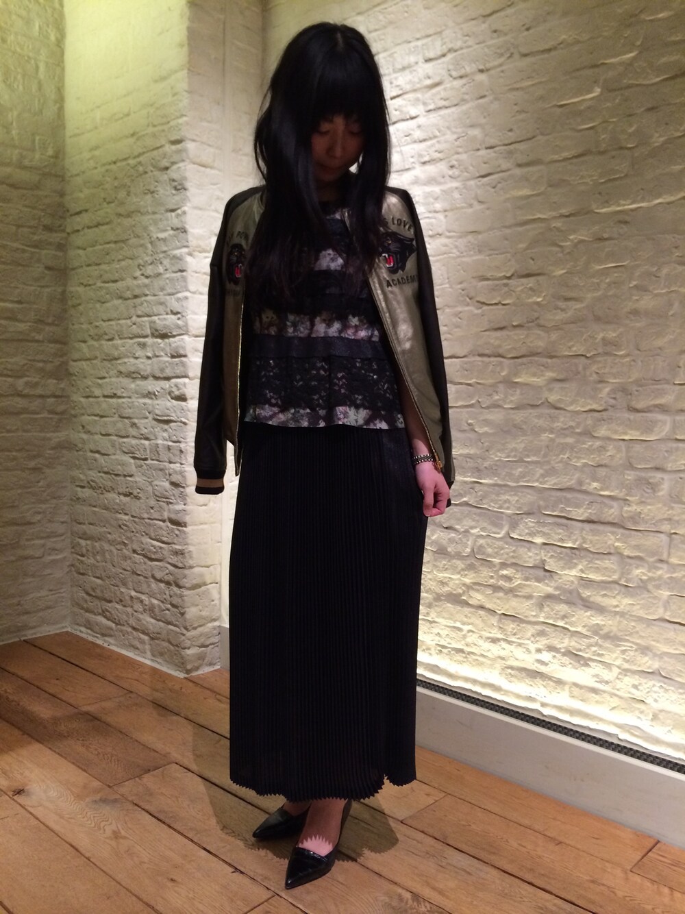 ● HYSTERIC GLAMOUR 袖レザー　スタジャン フリーサイズ C53 STYLING | HYSTERIC GLAMOUR ONLINE STORE ヒステリックグラマー