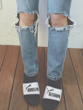 「UNIF（ユニフ）のアイテム（パンツ）」を使った、yuuさん（レディース・152cm）の春コーディネート