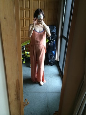 「TOPSHOP（トップショップ）のアイテム（バレエシューズ、ベージュ系）」を使った、fuji_miさん（レディース・154cm）の夏コーディネート