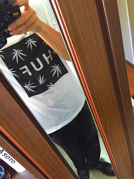 「Dr. Martens（ドクターマーチン）のDr.Martens (ドクターマーチン)/1461 3EYE GIBSON SHOES（その他シューズ）」を使った、ぐっちさん（メンズ・178cm）の夏コーディネート