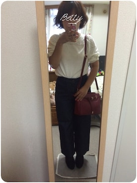 「秋先取りコーデ」｜「アイテム（ブーティ）」を使った、Bettyさん（レディース・151cm）の夏コーディネート