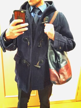 「BEAMS（ビームス）のアイテム（ダッフルコート）」を使った、yaggysさん（メンズ・171cm）の秋コーディネート