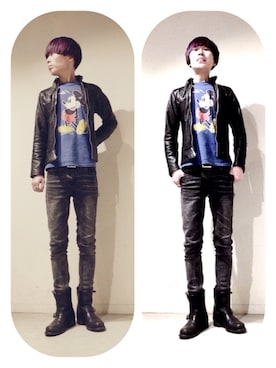 「DISCOVERED（ディスカバード）のアイテム（アクセサリー）」を使った、Tomohiro Yajimaさん（メンズ・173cm）の春コーディネート