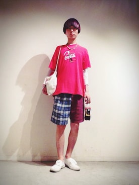 「白スニーカー」｜Tomohiro Yajimaさん（メンズ・173cm）の春コーディネート
