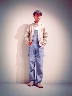 「Coca Cola（コカコーラ）のアイテム（ジャケット/アウター）」を使った、Tomohiro Yajimaさん（メンズ・173cm）の秋コーディネート