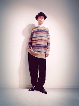 「モンクストラップ」｜Tomohiro Yajimaさん（メンズ・173cm）の秋コーディネート
