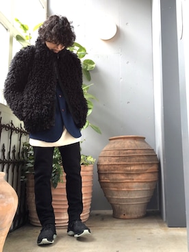 「bukht」｜武士俣  淳(GARDEN 渋谷)さん（メンズ・163cm）の冬コーディネート