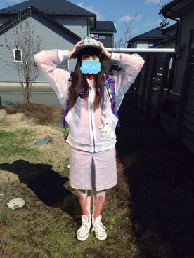 「MIKIO SAKABE（ミキオ サカベ）のアイテム（ブルゾン）」を使った、arinさん（レディース・156cm）の春コーディネート