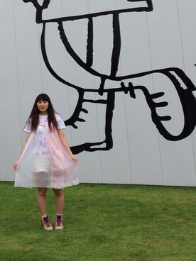 「keisuke kanda（ケイスケカンダ）のアイテム（ワンピース/ドレス）」を使った、arinさん（レディース・156cm）の夏コーディネート