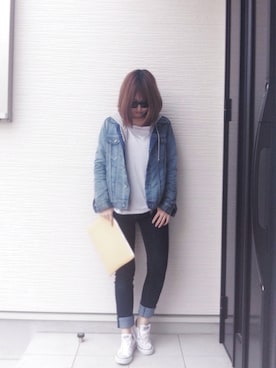 「SUNDRY（サンドリー）のアイテム」を使った、saki3122さん（レディース・160cm）の春コーディネート