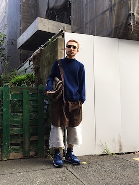 「banal chic bizarre」｜「アイテム（パンツ）」を使った、ShunNakagawaさん（メンズ・170cm）の秋コーディネート