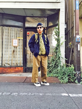 「banalchicbizarre」｜「アイテム（ジャケット/アウター）」を使った、ShunNakagawaさん（メンズ・171cm）の秋コーディネート