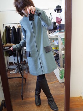 「rag & bone（ラグアンドボーン）のアイテム（その他アウター）」を使った、mihoさん（レディース・153cm）の冬コーディネート
