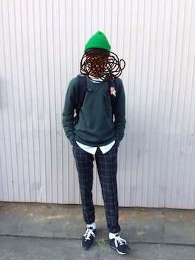 「アイテム（ニットキャップ/ビーニー）」を使った、いなさん（メンズ・181cm・10代）の秋コーディネート