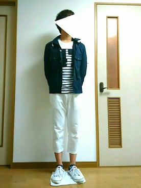 「マリン」｜「アイテム（カバーオール）」を使った、こーすけさん（メンズ・168cm）の秋コーディネート