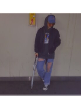 「G.V.G.V.（ジーヴィージーヴィー）のアイテム（その他アウター）」を使った、RUU_RICOさん（レディース・163cm）の春コーディネート