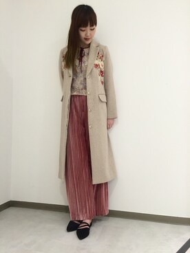 「LILY BROWN（リリーブラウン）のアイテム（その他シューズ）」を使った、saori watanabeさん（レディース・167cm）の秋コーディネート