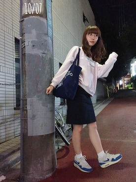 「MID by MIDWEST（ミッド バイ ミッドウエスト）のアイテム」を使った、木村ミサさん（レディース・155cm）の秋コーディネート