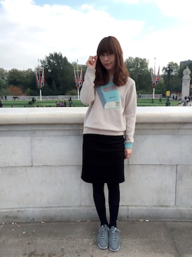 「MID by MIDWEST（ミッド バイ ミッドウエスト）のアイテム」を使った、木村ミサさん（レディース・155cm）の秋コーディネート