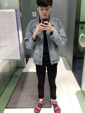 「ESPRIT（エスプリ）のアイテム（トップス）」を使った、Andyさん（メンズ・173cm）の夏コーディネート