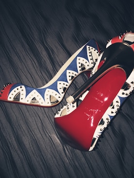 「Christian Louboutin（クリスチャンルブタン）のアイテム（パンプス、その他）」を使った、H i k a r u さん（レディース・162cm）の冬コーディネート