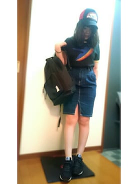 「ひざ丈スカート」｜nikoayuさん（レディース・159cm・20代）の夏コーディネート