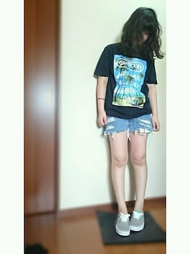 「カスタム」｜「アイテム（その他）」を使った、nikoayuさん（レディース・159cm）の夏コーディネート