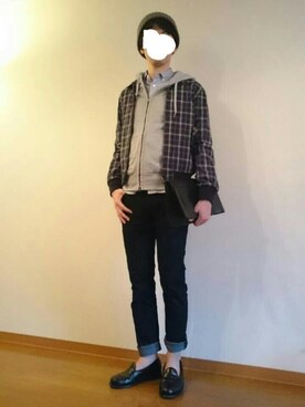 「COMME　CA COMMUNE（コムサコミューン）のアイテム（ブルゾン）」を使った、こんぶさん（メンズ・176cm）の春コーディネート