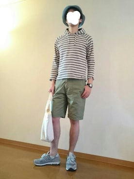 「L.H.P（エルエイチピー）のアイテム（カーゴパンツ）」を使った、こんぶさん（メンズ・176cm）の春コーディネート
