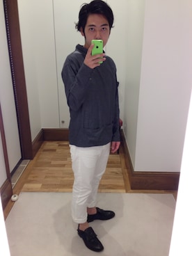 「Paul Smith（ポールスミス）のアイテム（サンダル）」を使った、Takashi Yokotaさん（メンズ・166cm）の春コーディネート